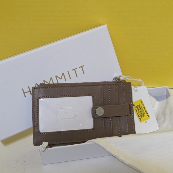 HAMMITT Brown Leather Card Holder - Picture 6 of 7